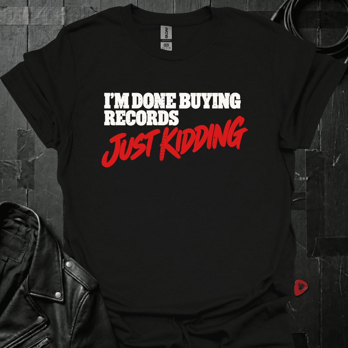 Done Buying Records T-Shirt - Black - T-Shirt