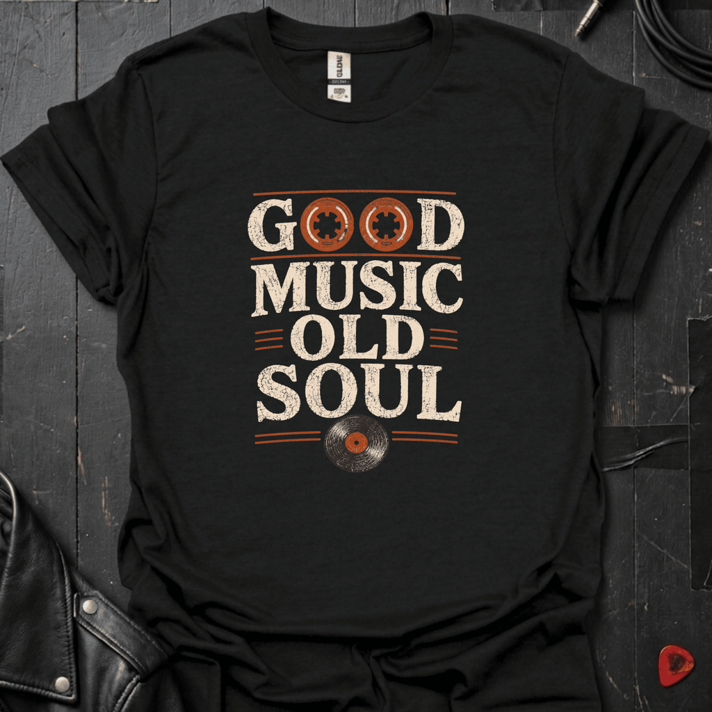 Good Music Old Soul T-Shirt - Black - T-Shirt