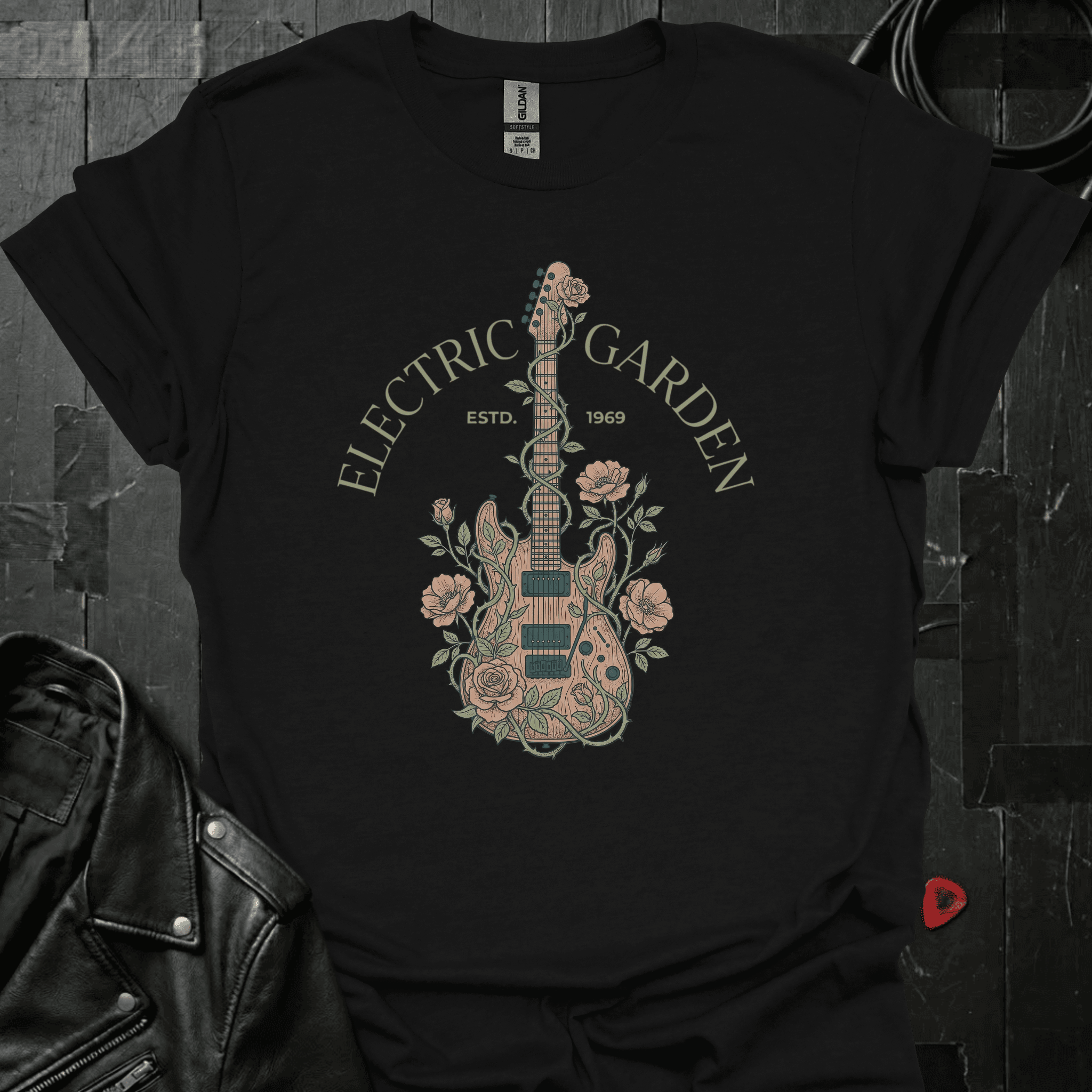 Electric Garden T-Shirt - Black - T-Shirt
