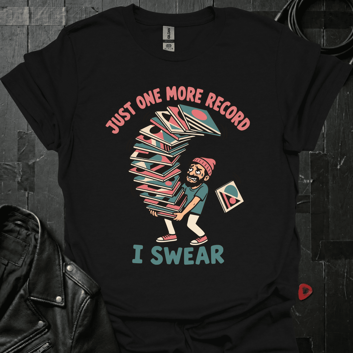 Just One More Record T-Shirt - S - T-Shirt