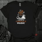 Fueled By Coffee & Music T-Shirt - Black - T-Shirt