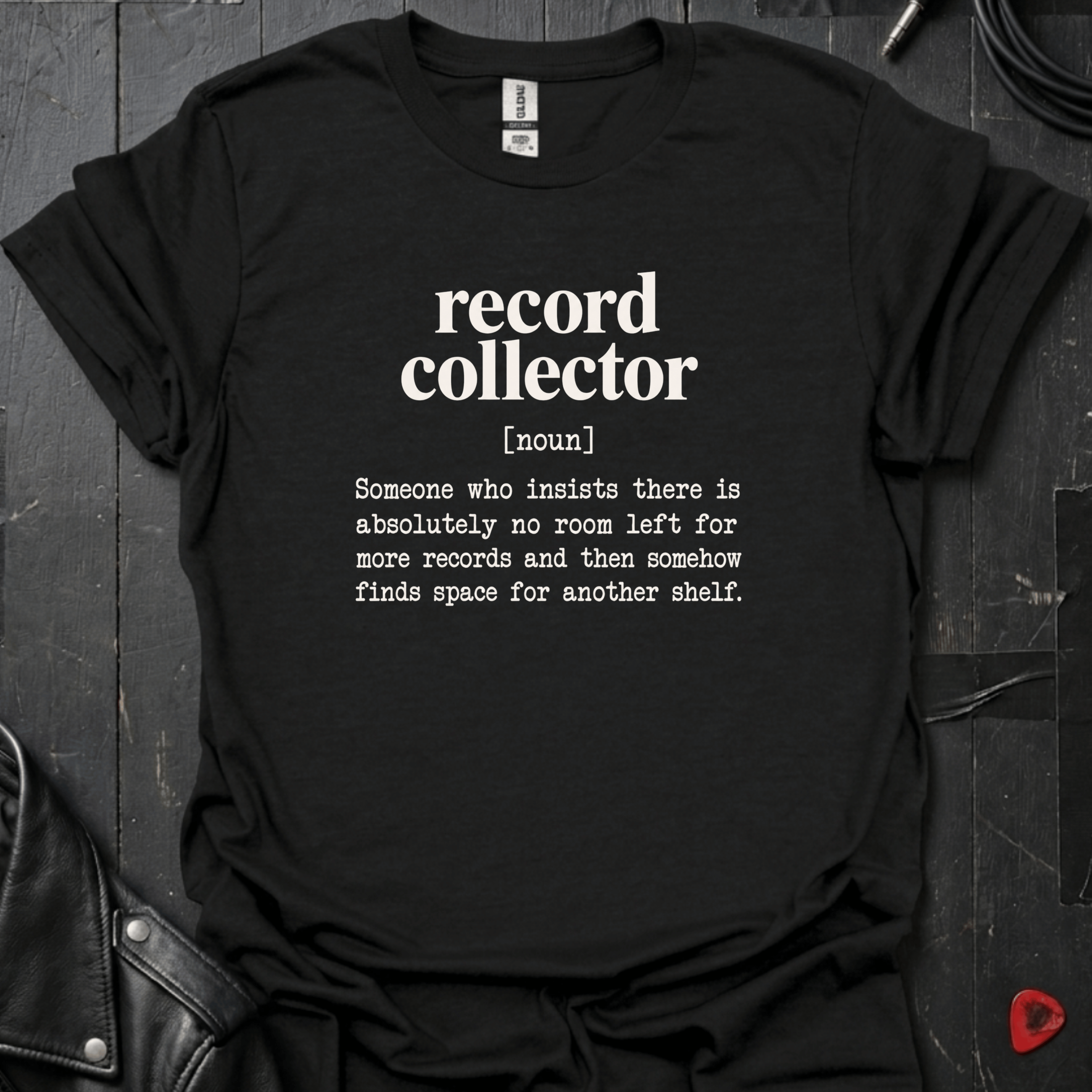 Record Collector Definition T-Shirt - Black - T-Shirt