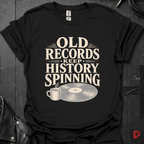 History On Vinyl T-Shirt - Black - T-Shirt