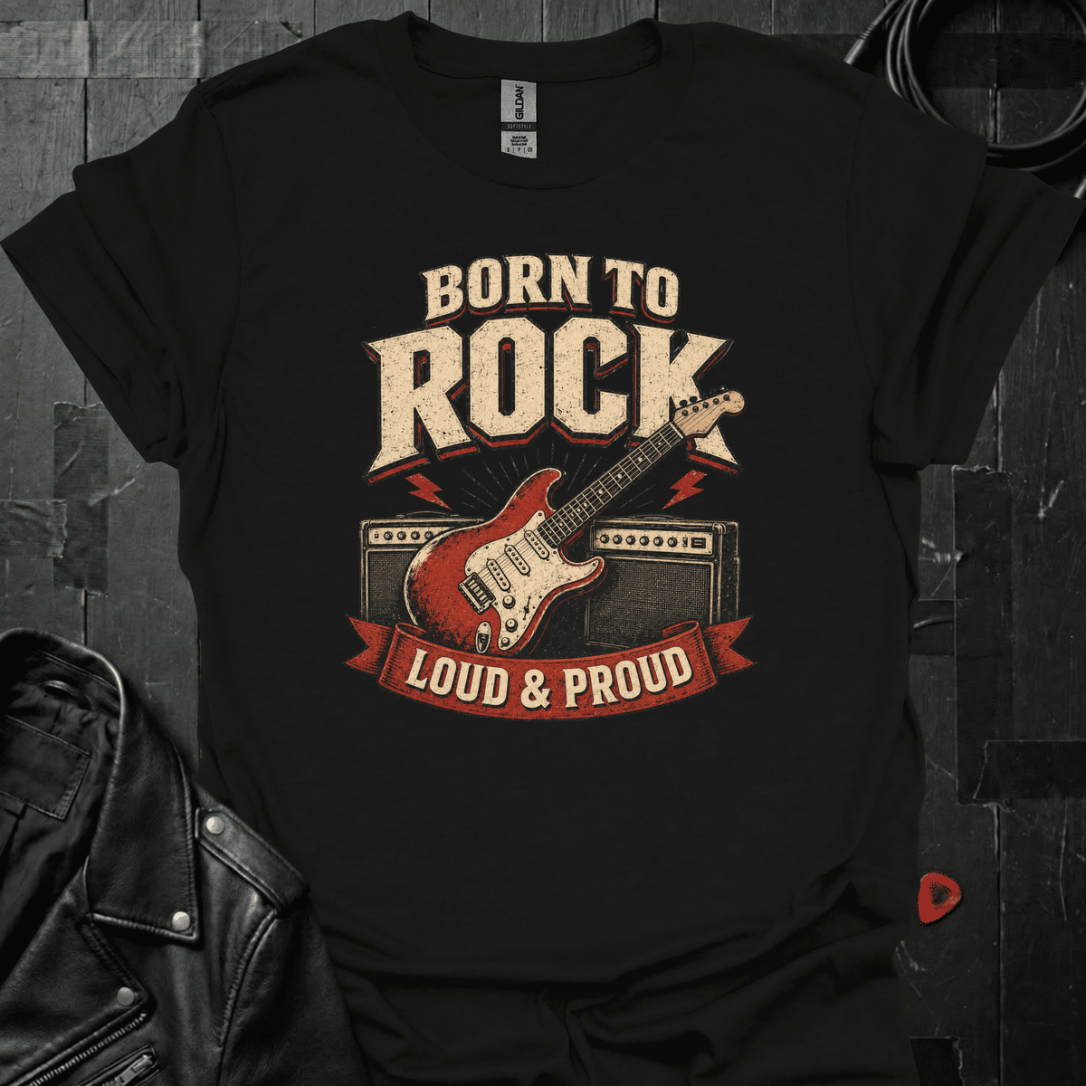 Born To Rock - Black - T-Shirt