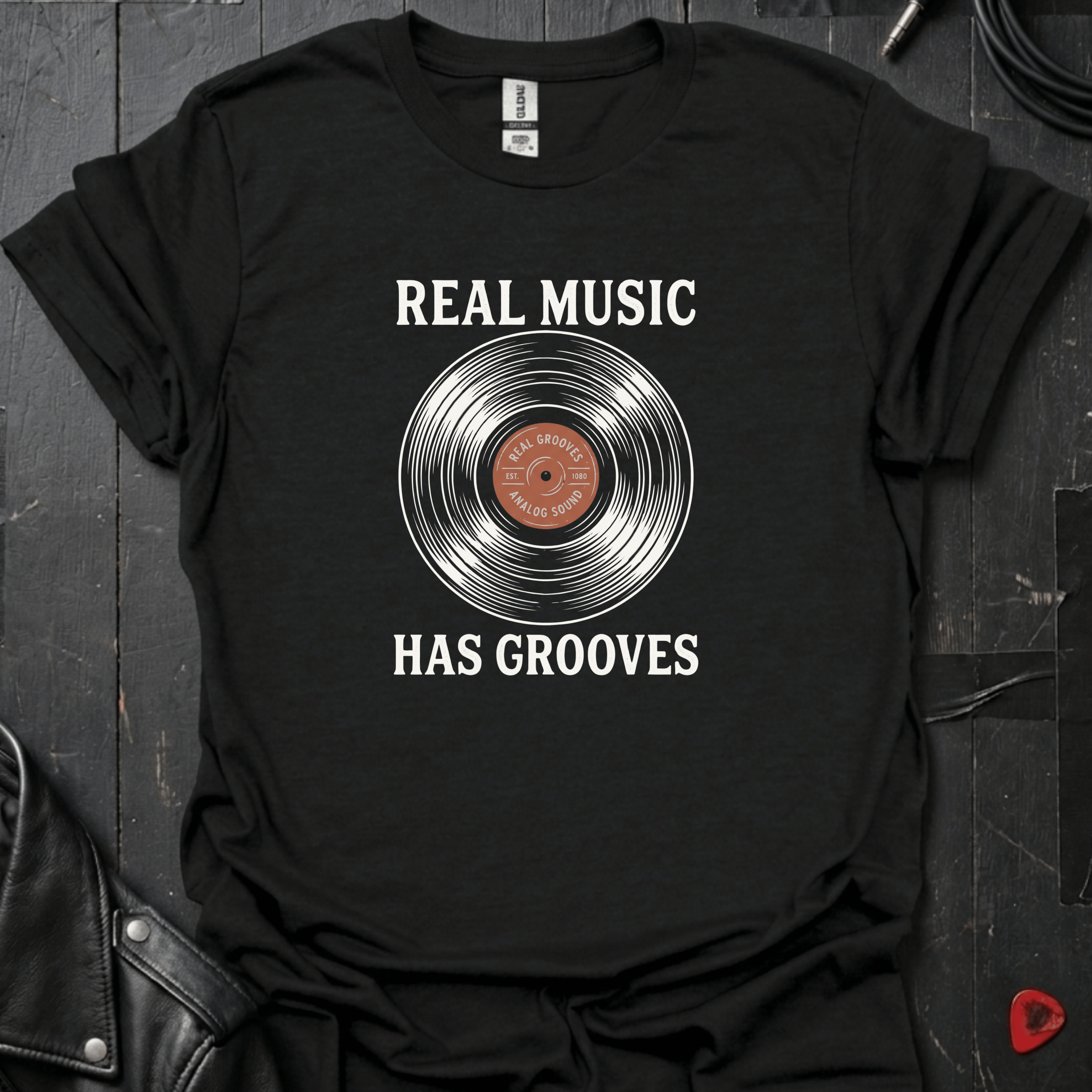 Real Music Has Grooves T-Shirt