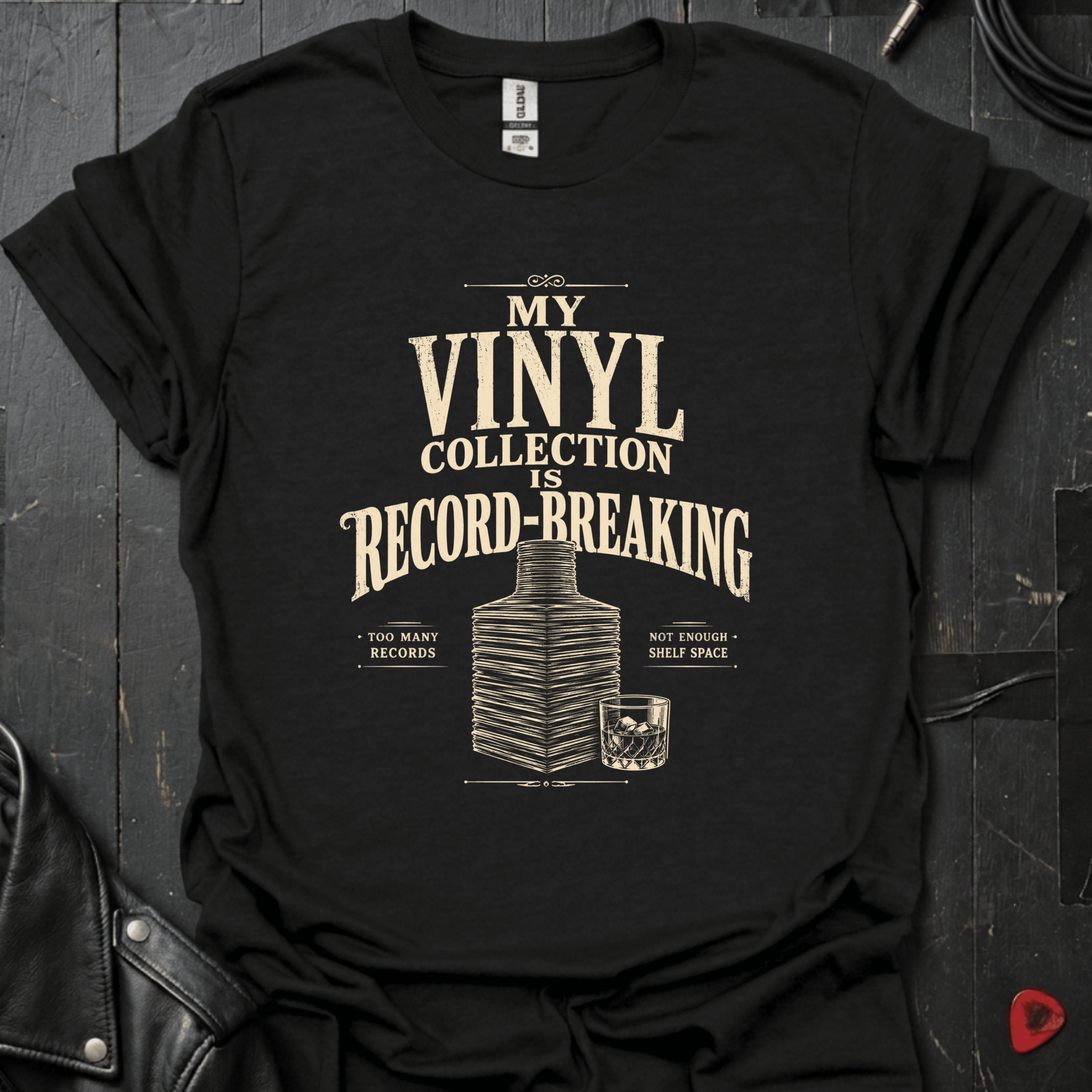 My Vinyl Collection T-Shirt - Black - T-Shirt