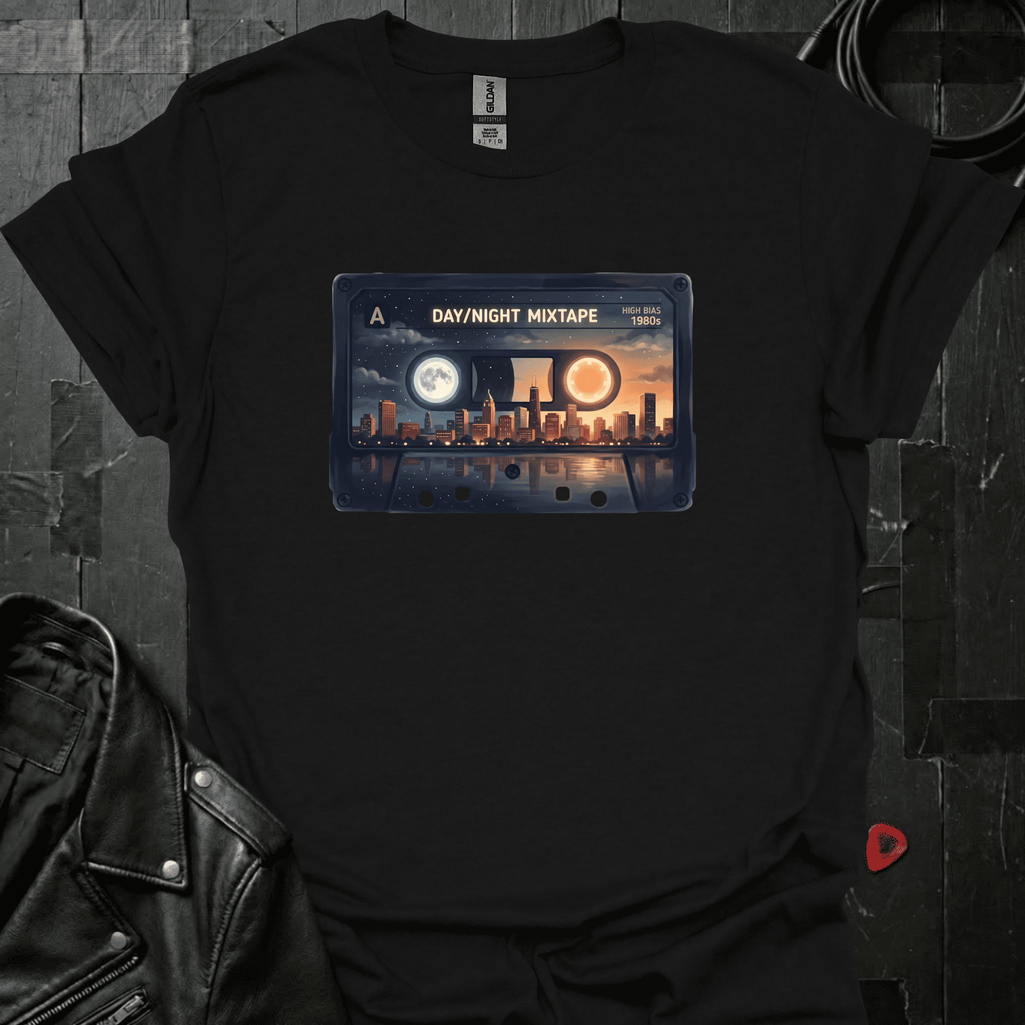 Day & Night Mixtape T-Shirt - Black - T-Shirt