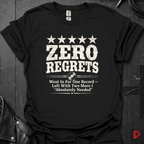 Zero Regrets Review T-Shirt - Black - T-Shirt