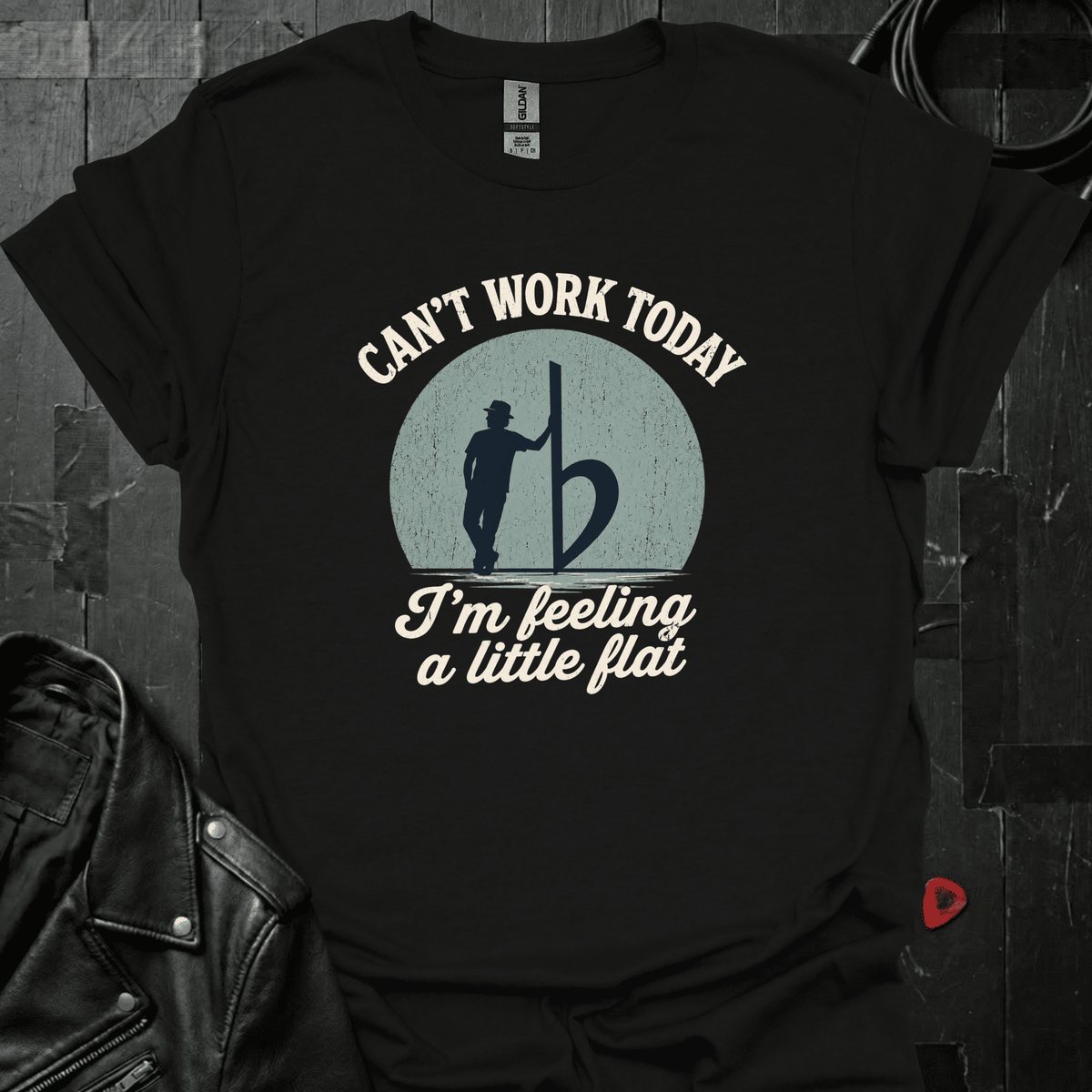 Feeling A Little Flat T-Shirt - Black - T-Shirt