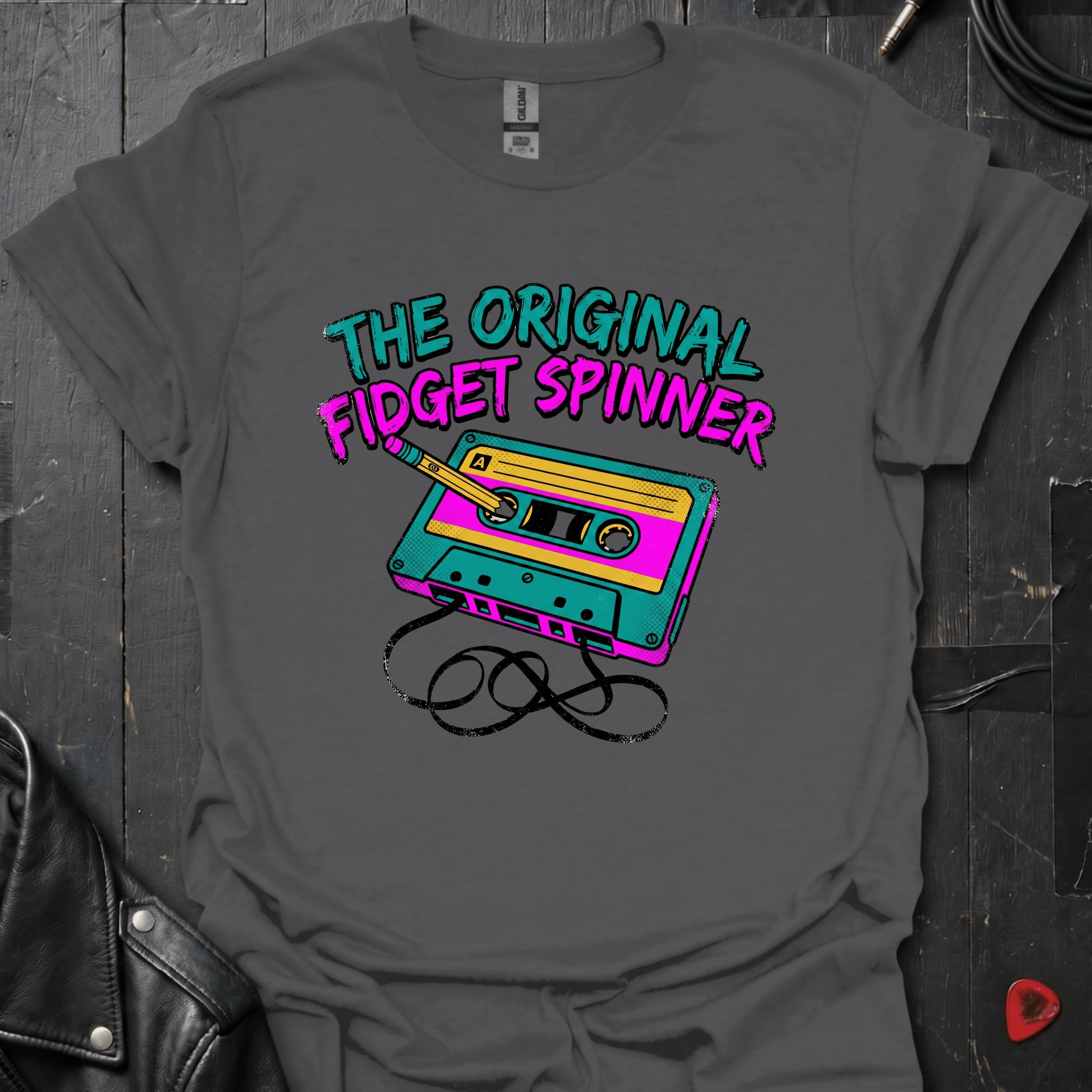 The Original Fidget Spinner T-Shirt - Charcoal - T-Shirt