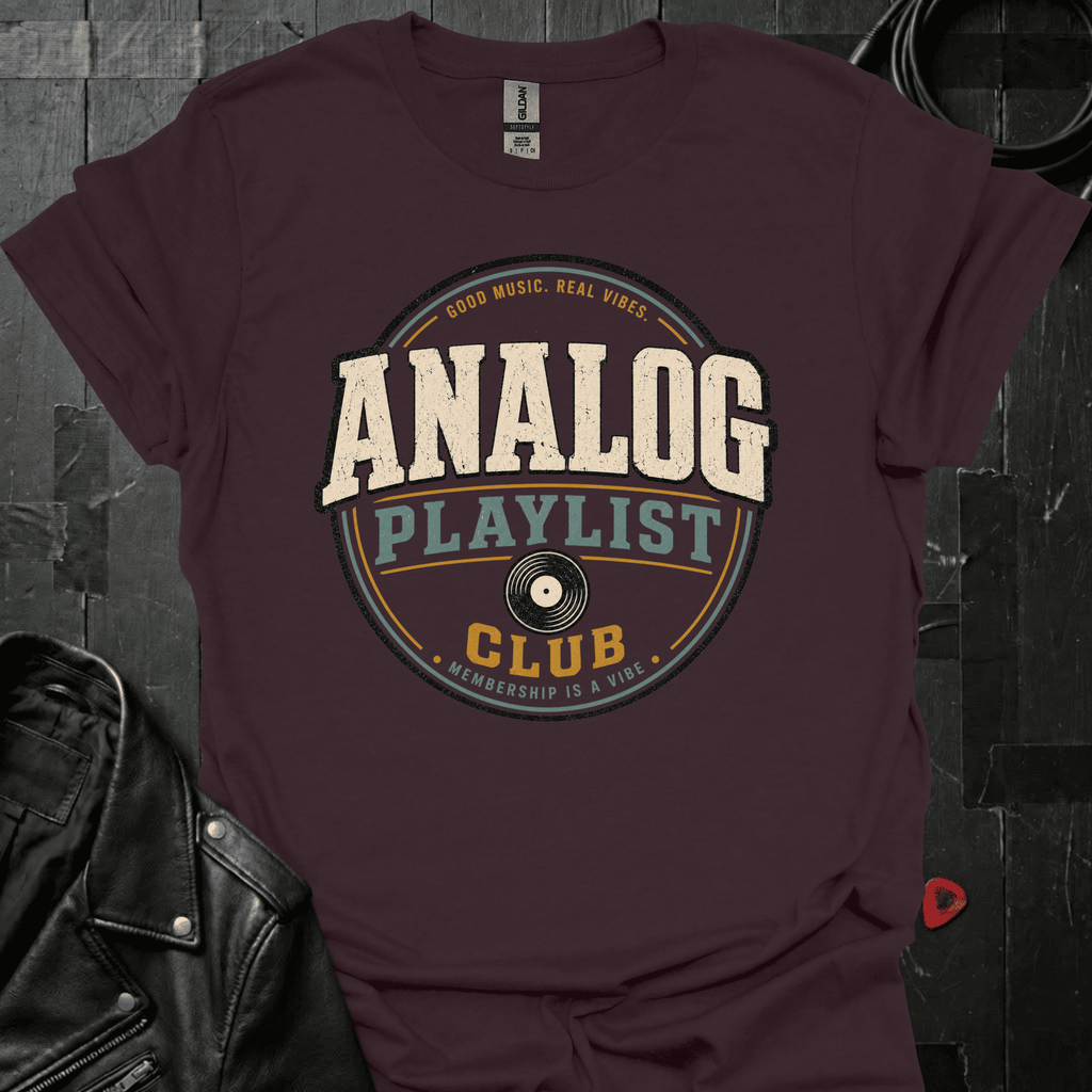 Record Playlist Club T-Shirt - Dark Chocolate - T-Shirt