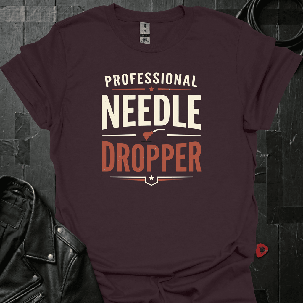 Professional Needle Dropper T-Shirt - Dark Chocolate - T-Shirt