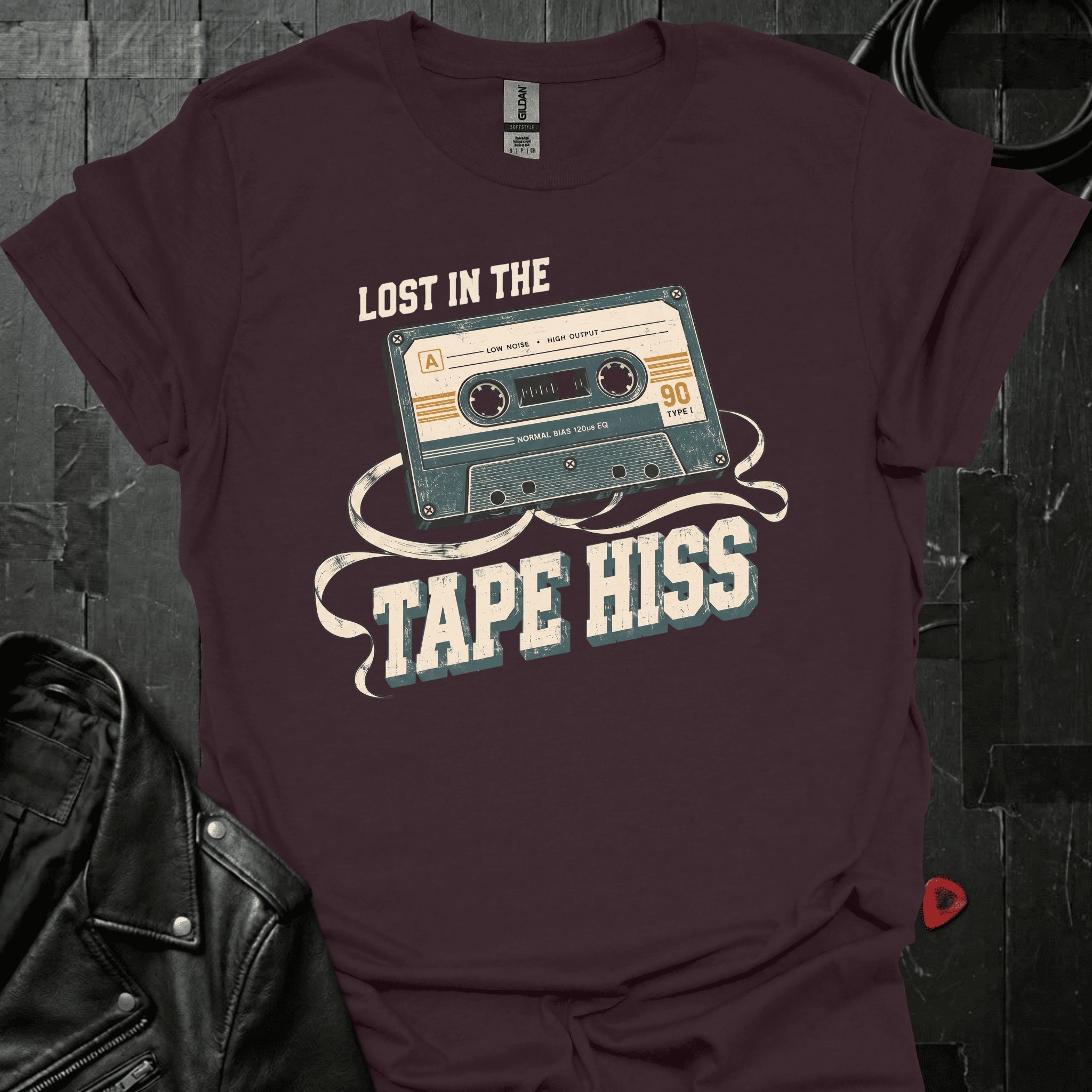 Lost In Tape Hiss T-Shirt - Dark Chocolate - T-Shirt