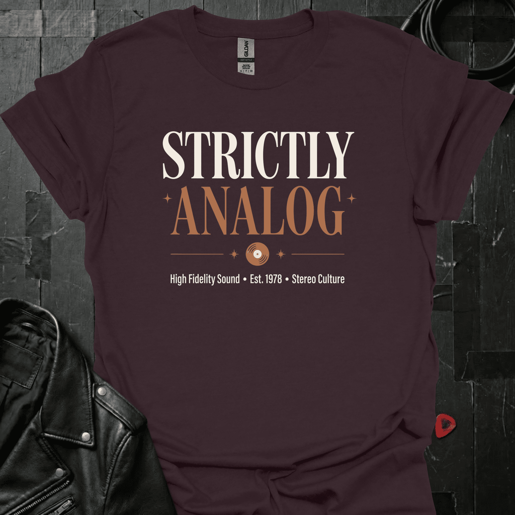 Strictly Analog T-Shirt - Dark Chocolate - T-Shirt