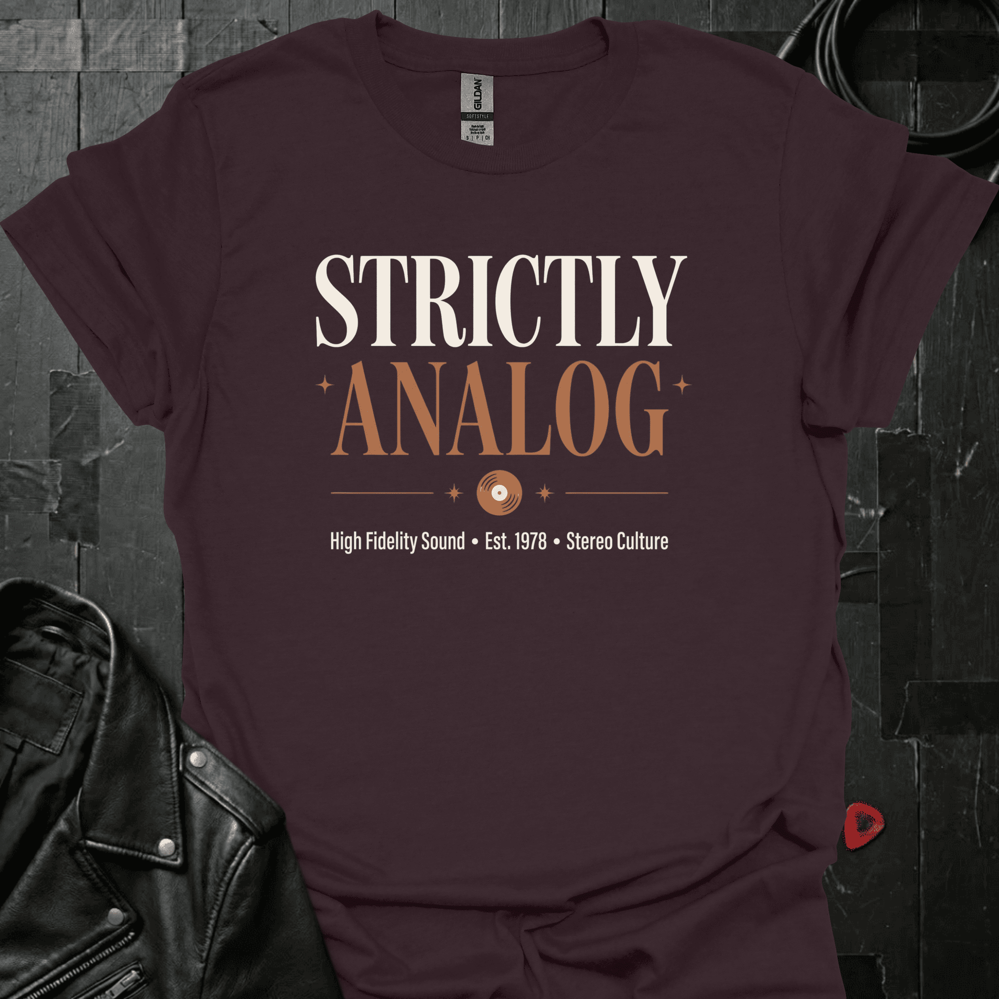 Strictly Analog T-Shirt - Dark Chocolate - T-Shirt