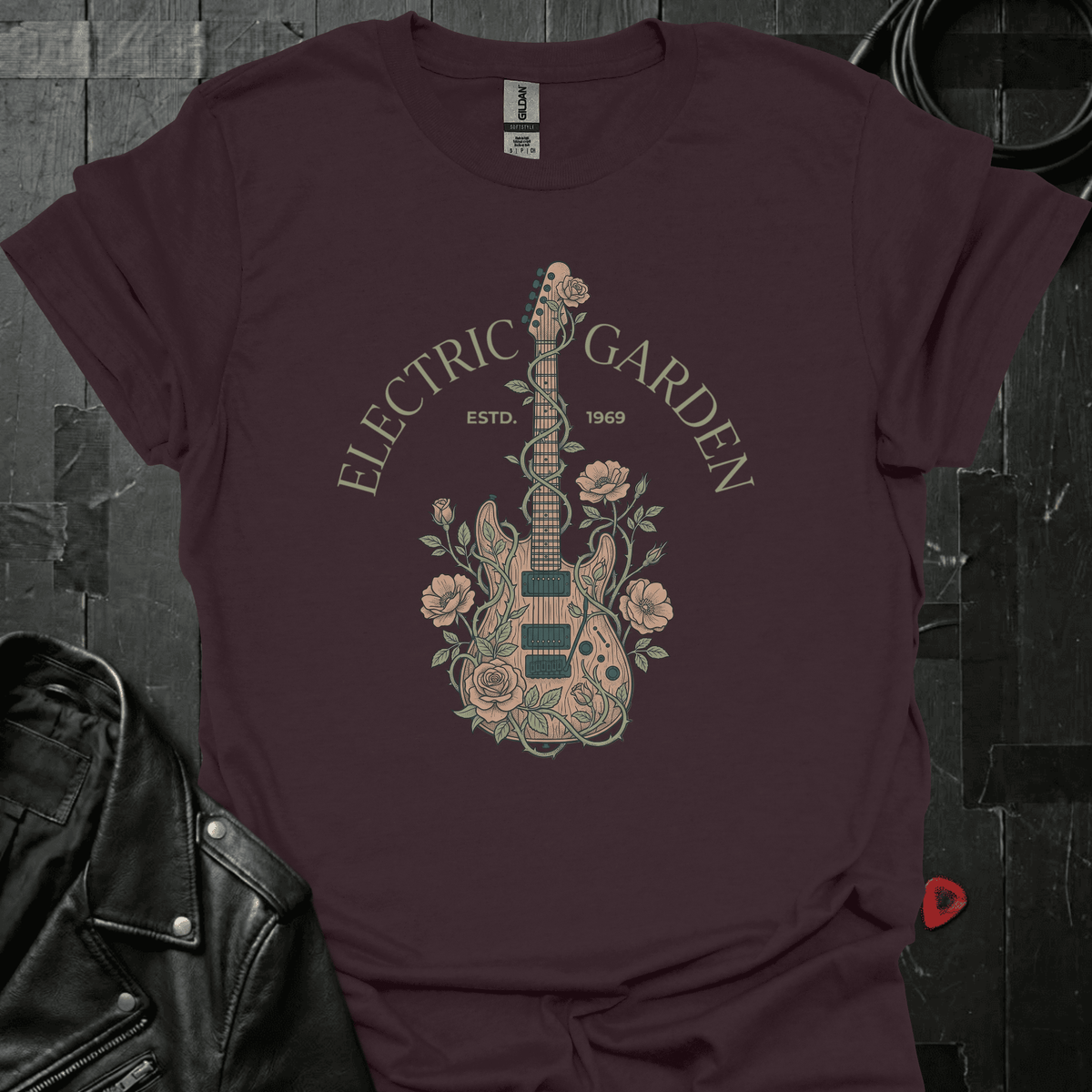 Electric Garden T-Shirt - Dark Chocolate - T-Shirt
