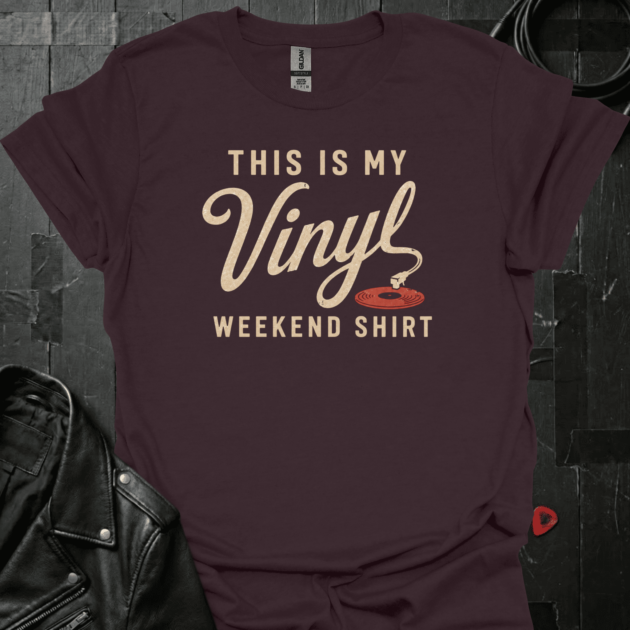 My Vinyl Weekend T-Shirt - Dark Chocolate - T-Shirt