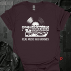 Real Music Grooves T-Shirt - Dark Chocolate - T-Shirt