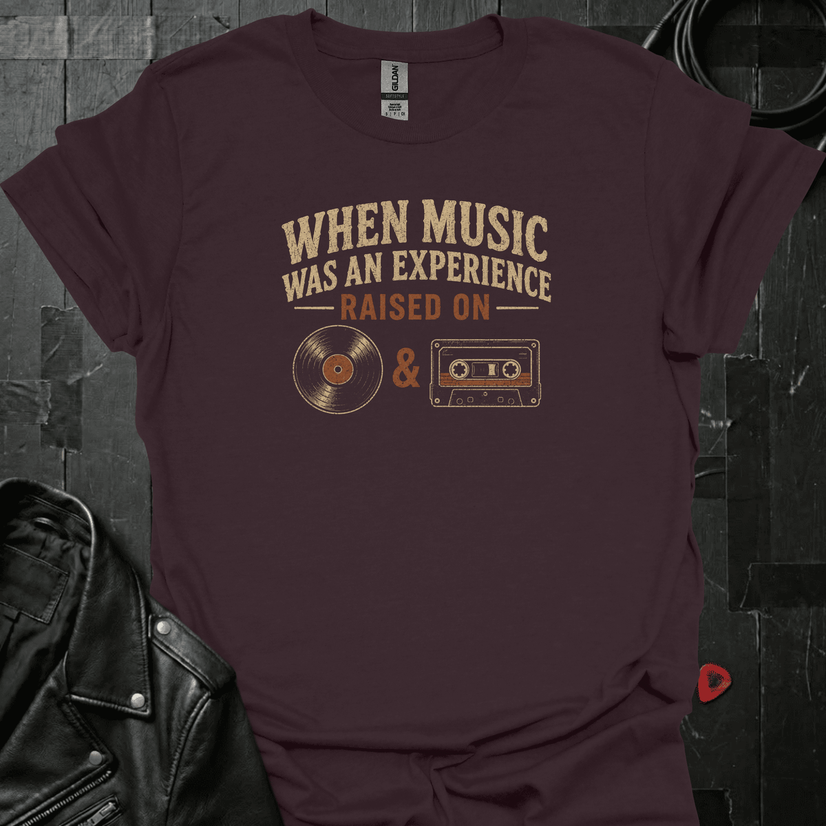 Music Was An Experience T-Shirt - Dark Chocolate - T-Shirt