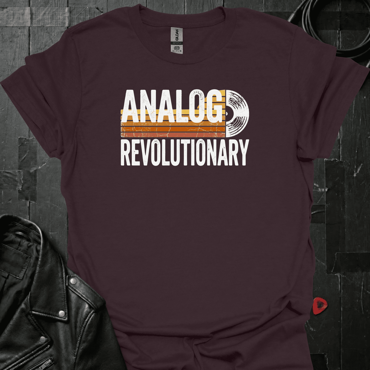 Analog Revolutionary T-Shirt - Dark Chocolate - T-Shirt