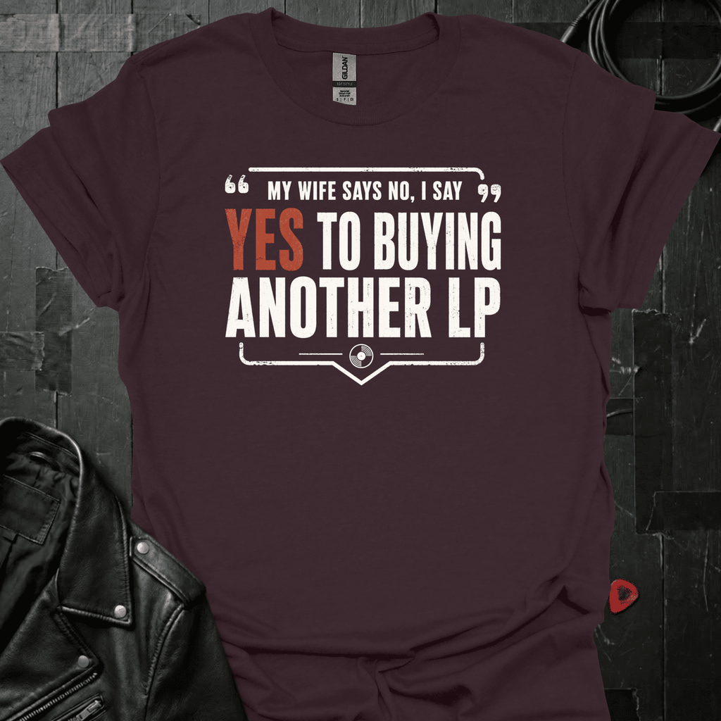Yes To Buying LP T-Shirt - Dark Chocolate - T-Shirt