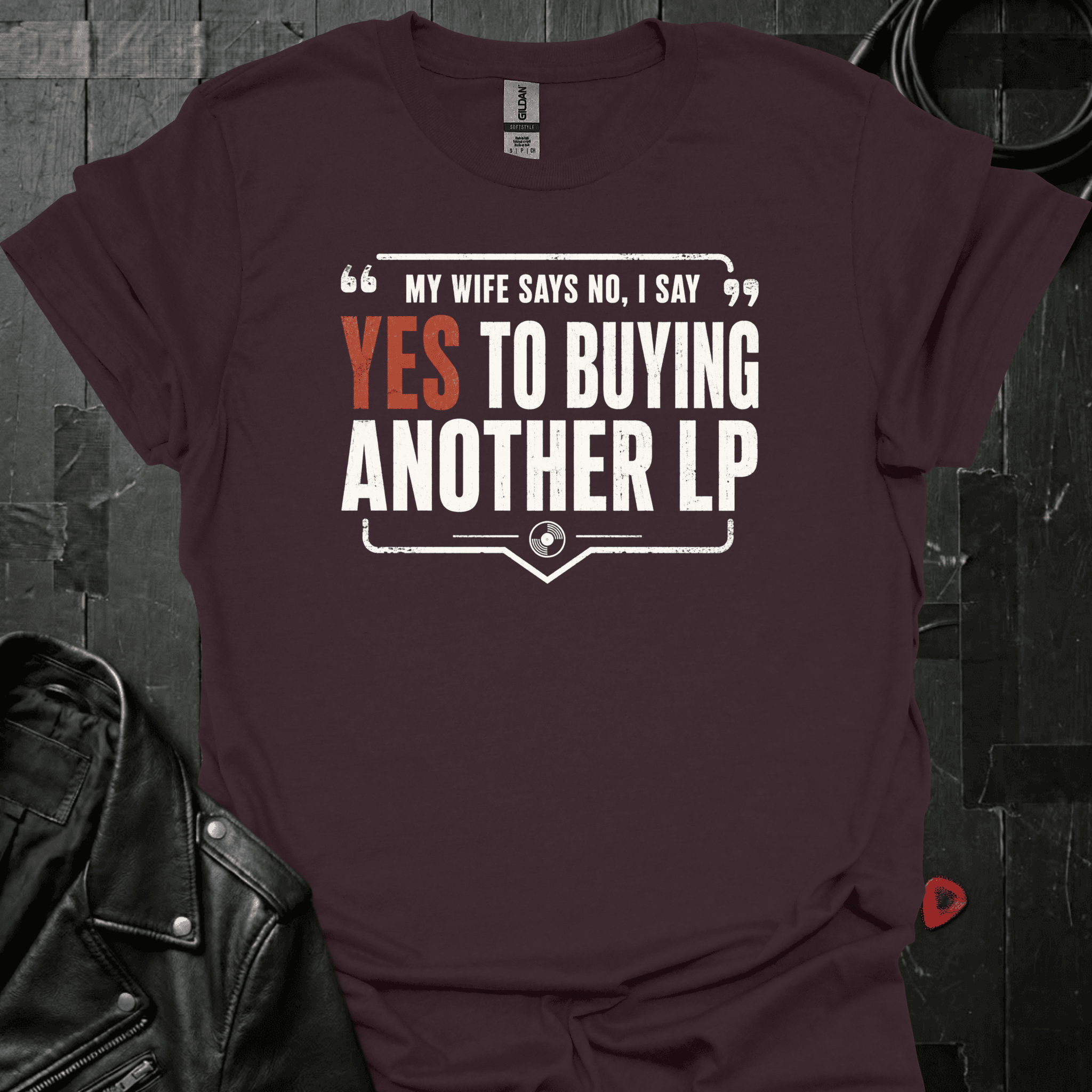 Yes To Buying LP T-Shirt - Dark Chocolate - T-Shirt