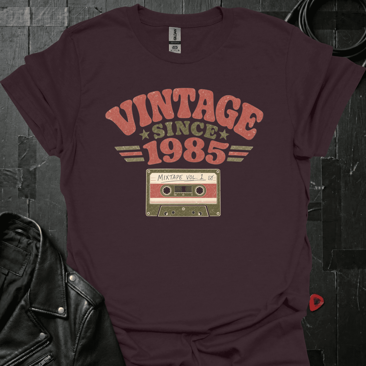 Vintage Since 1985 T-Shirt - Dark Chocolate - T-Shirt