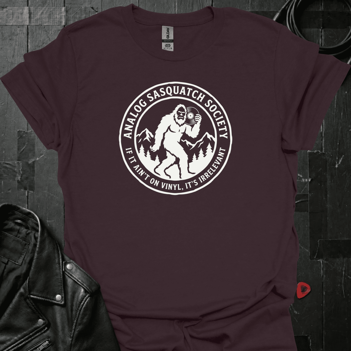 Analog Sasquatch Society T-Shirt - Dark Chocolate - T-Shirt