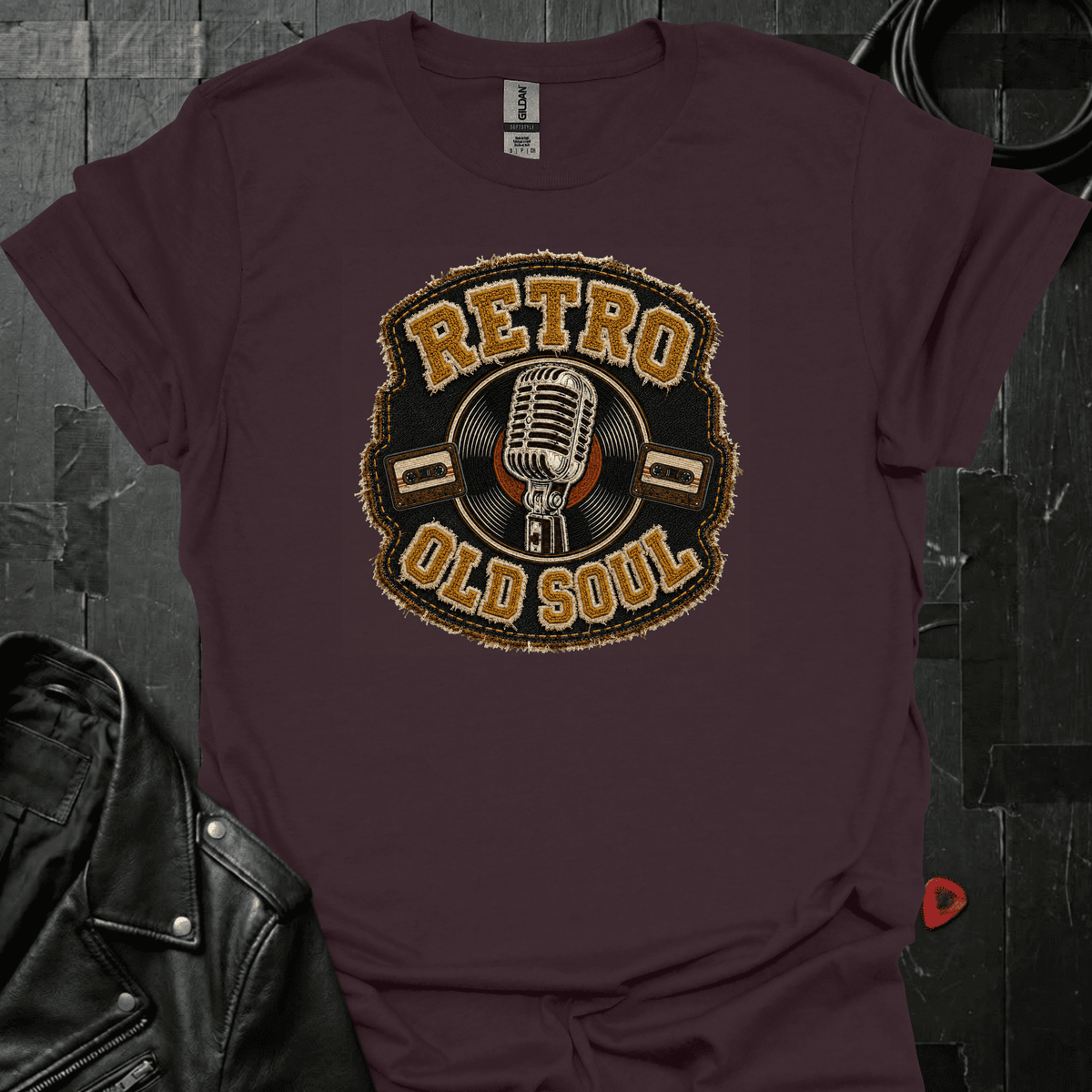 Retro Old Soul T-Shirt - Dark Chocolate - T-Shirt