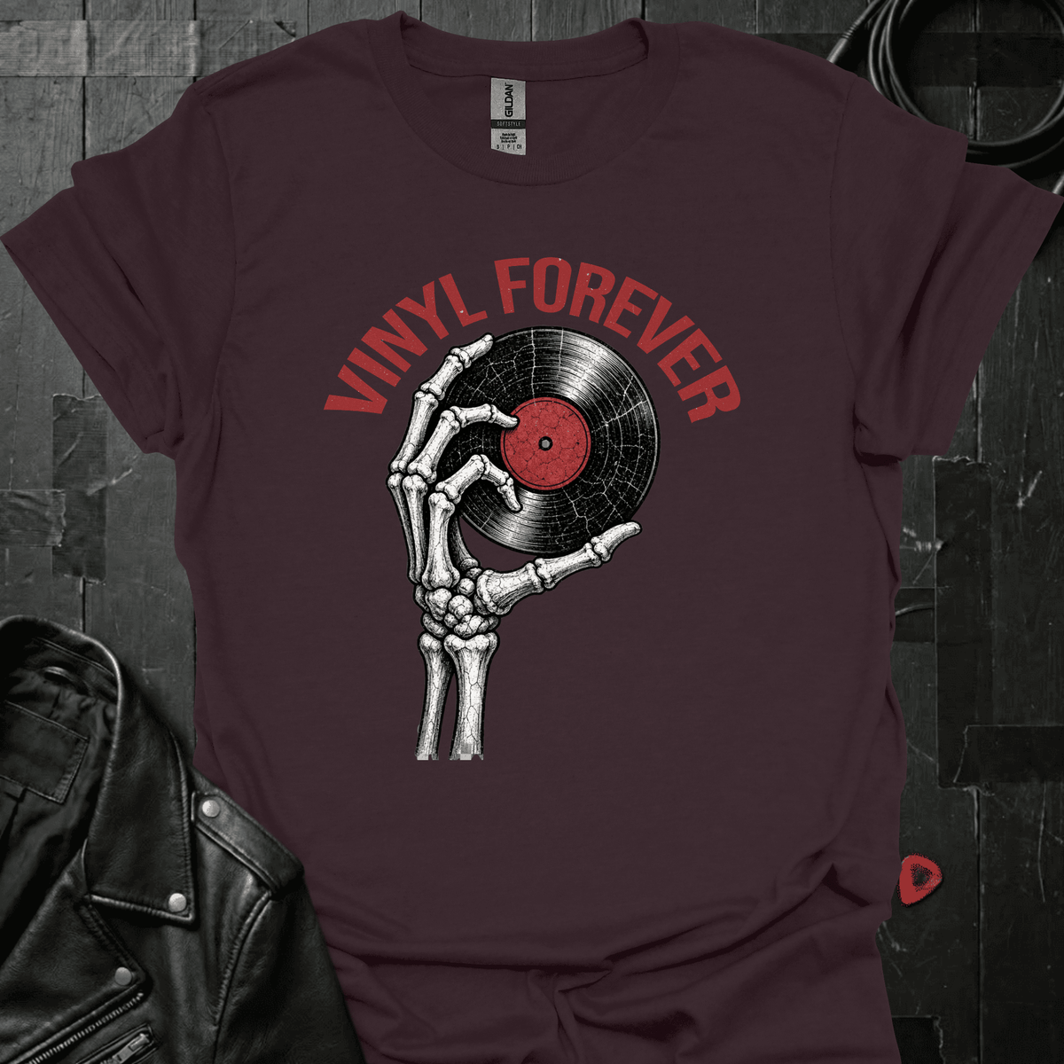Vinyl Forever T-Shirt - Dark Chocolate - T-Shirt