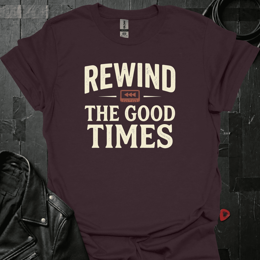Rewind The Good Times T-Shirt - Dark Chocolate - T-Shirt