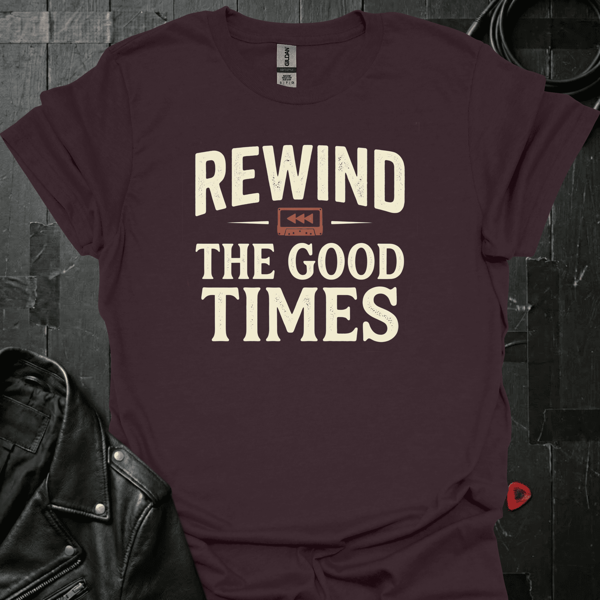 Rewind The Good Times T-Shirt - Dark Chocolate - T-Shirt
