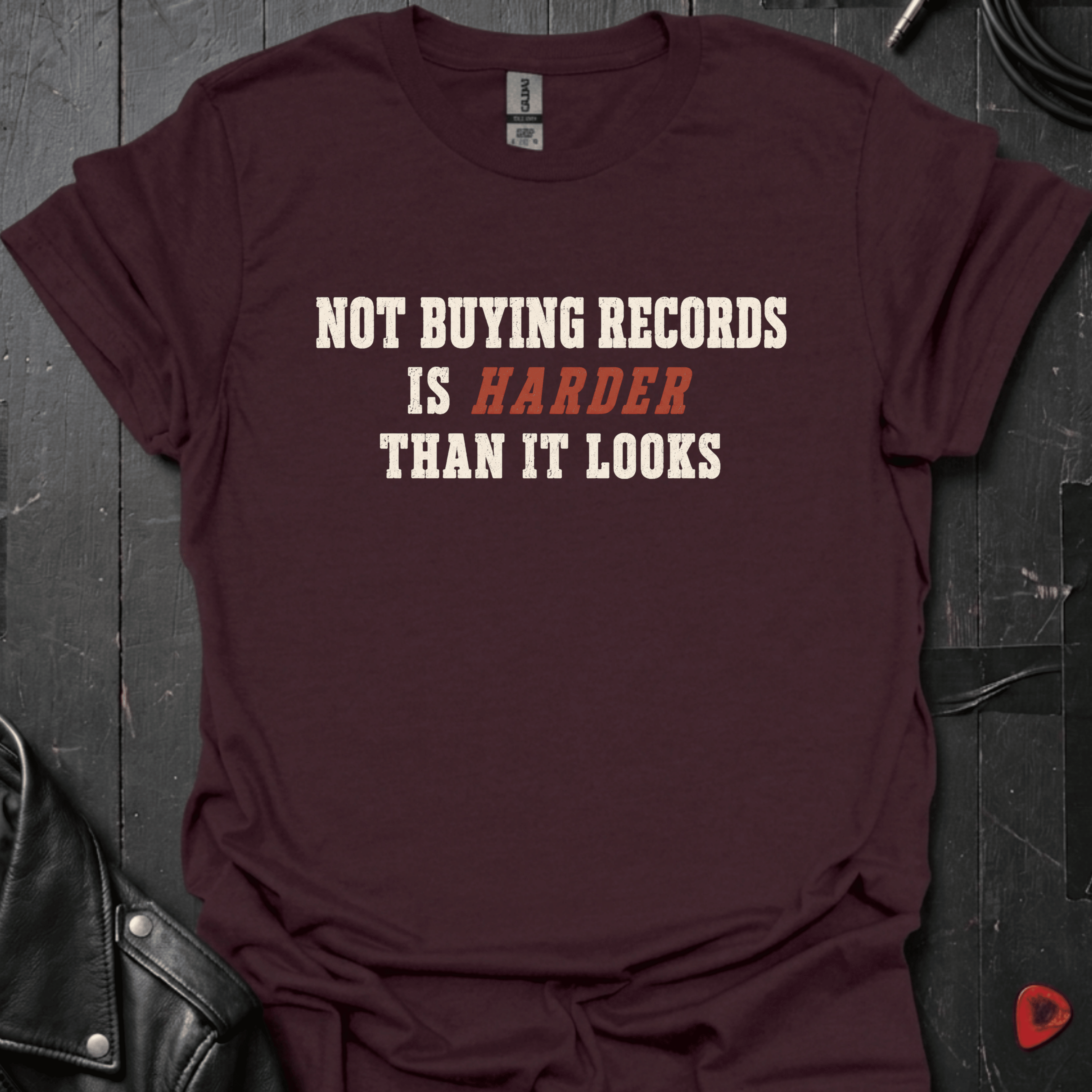 Record Buying Problem T-Shirt - Dark Chocolate - T-Shirt