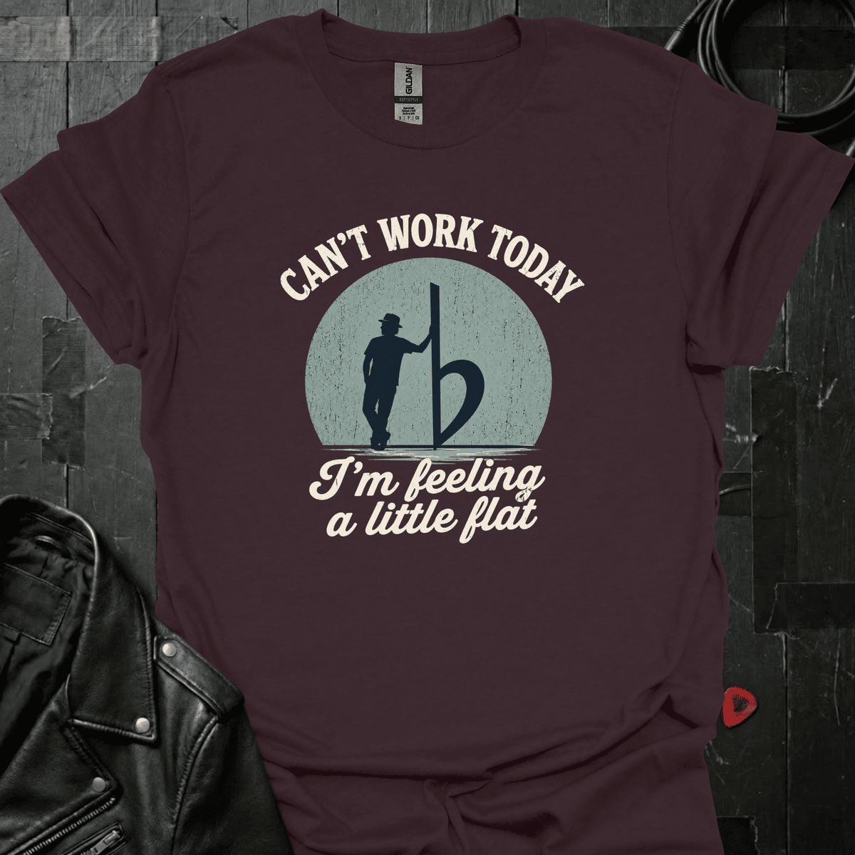 Feeling A Little Flat T-Shirt - Dark Chocolate - T-Shirt