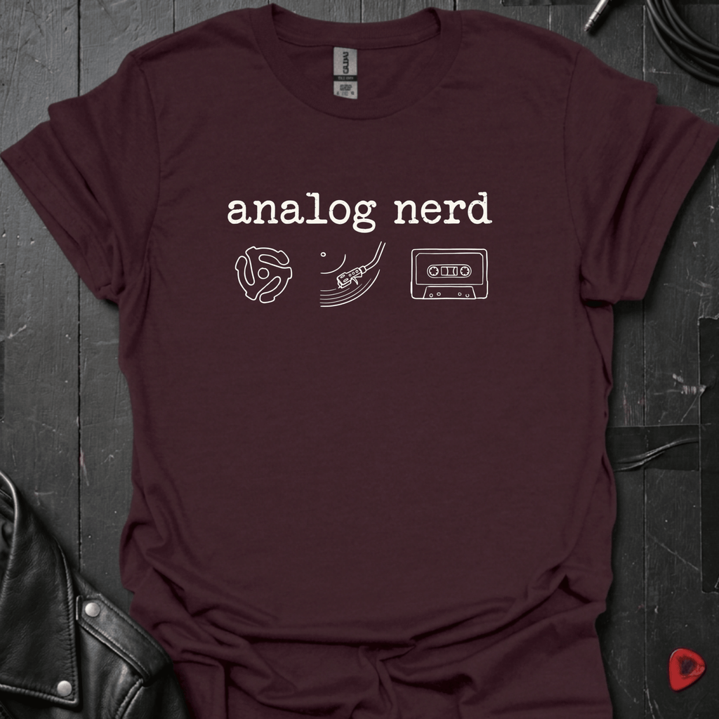 Analog Nerd T-Shirt - Dark Chocolate - T-Shirt