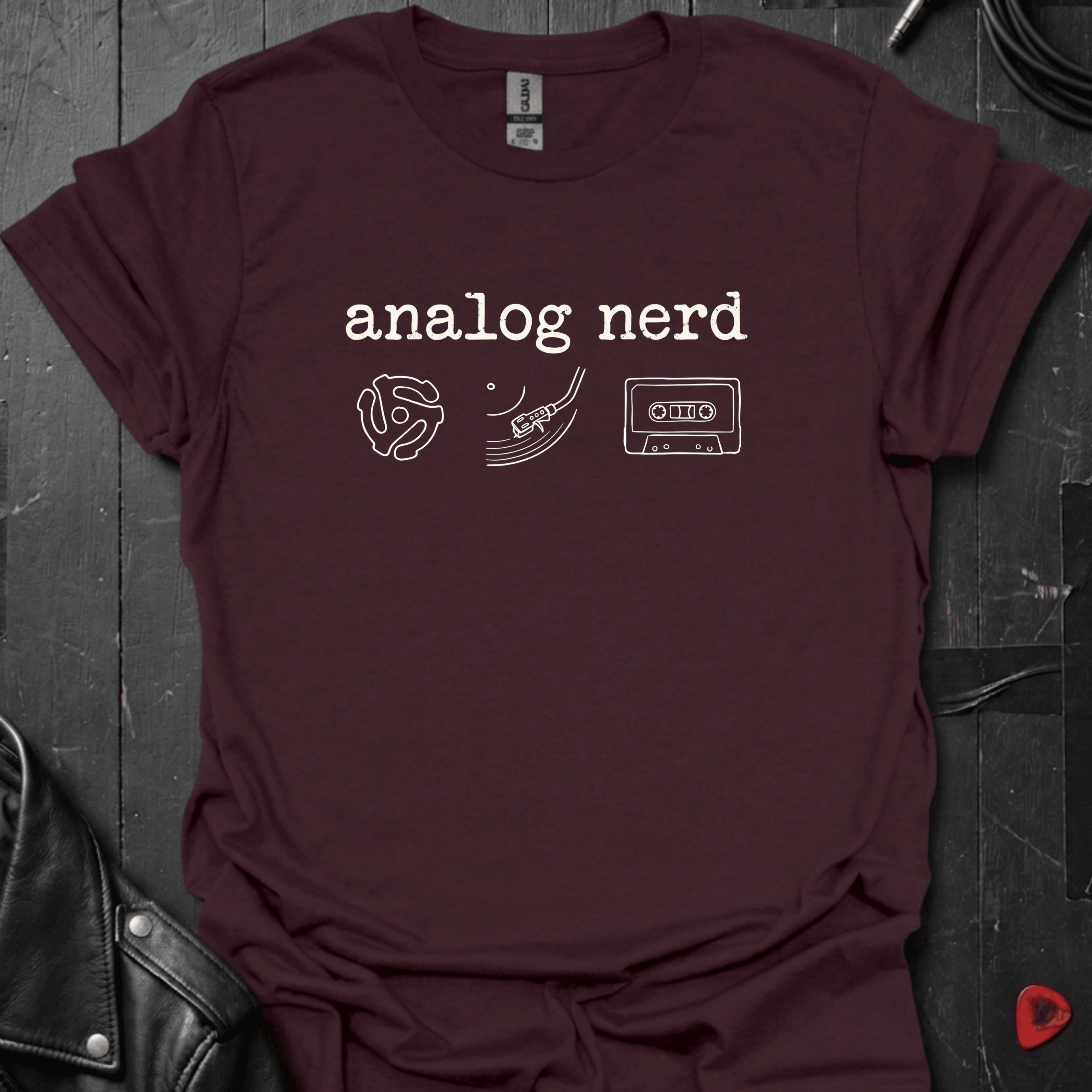 Analog Nerd T-Shirt - Dark Chocolate - T-Shirt
