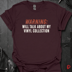 Vinyl Talk Warning T-Shirt - Dark Chocolate - T-Shirt