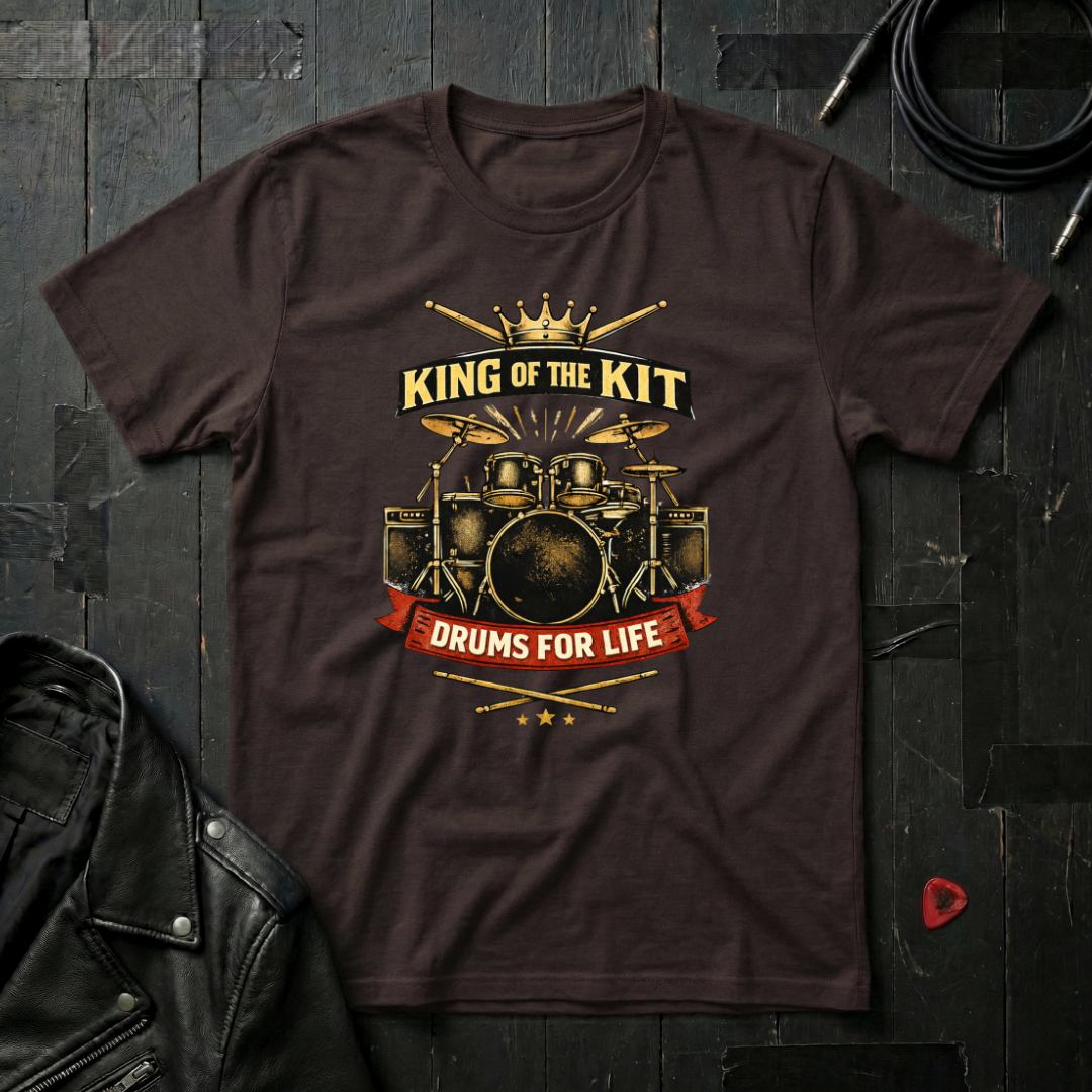 King Of The Kit Drums For Life T-Shirt