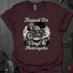 Vinyl & Motorcycles T-Shirt | Vinyl And Biker Music Tee - Dark Chocolate - T-Shirt