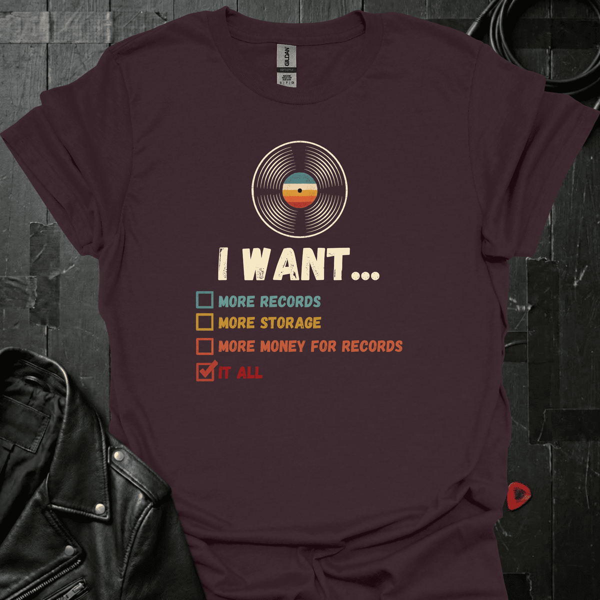 I Want It All T-Shirt - Dark Chocolate - T-Shirt