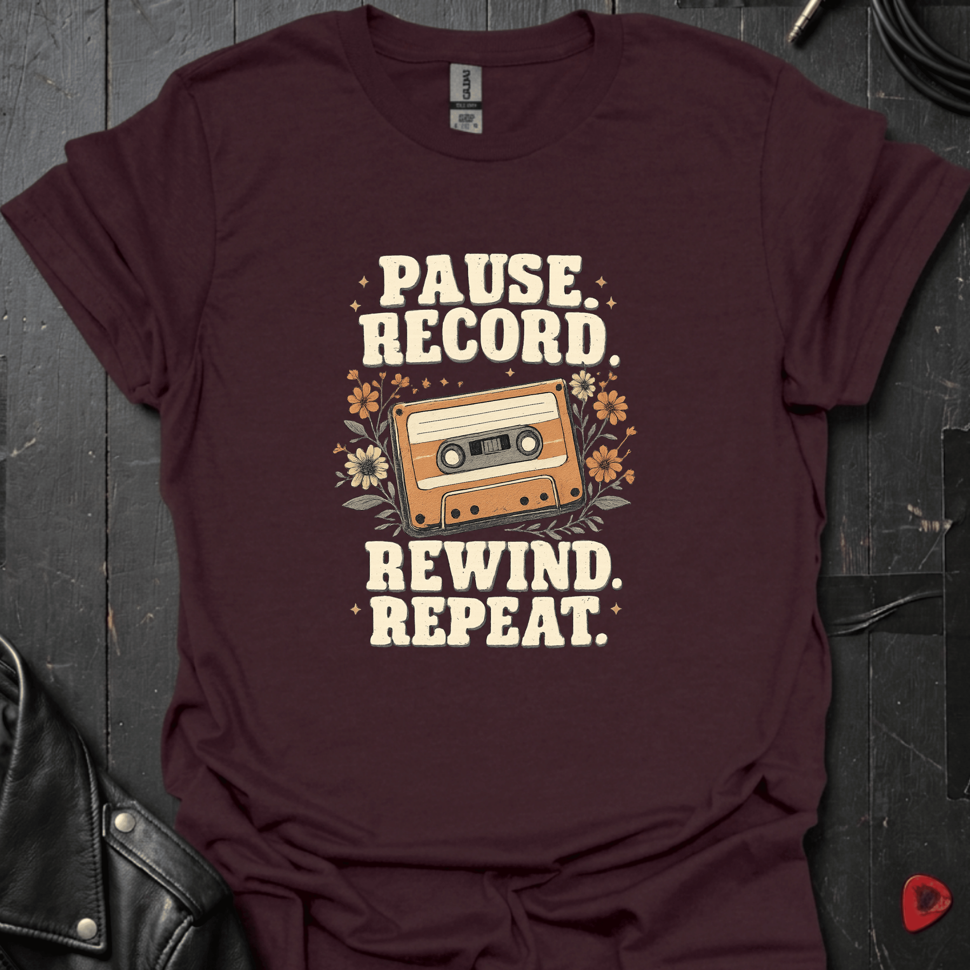 Making A Mixtape T-Shirt - Dark Chocolate - T-Shirt