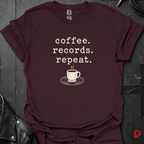 Coffee Records Repeat T-Shirt - Dark Chocolate - T-Shirt