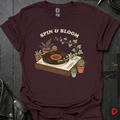 Spin & Bloom T-Shirt - Dark Chocolate - T-Shirt