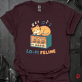 Lo - Fi Feline T-Shirt - Dark Chocolate - T-Shirt