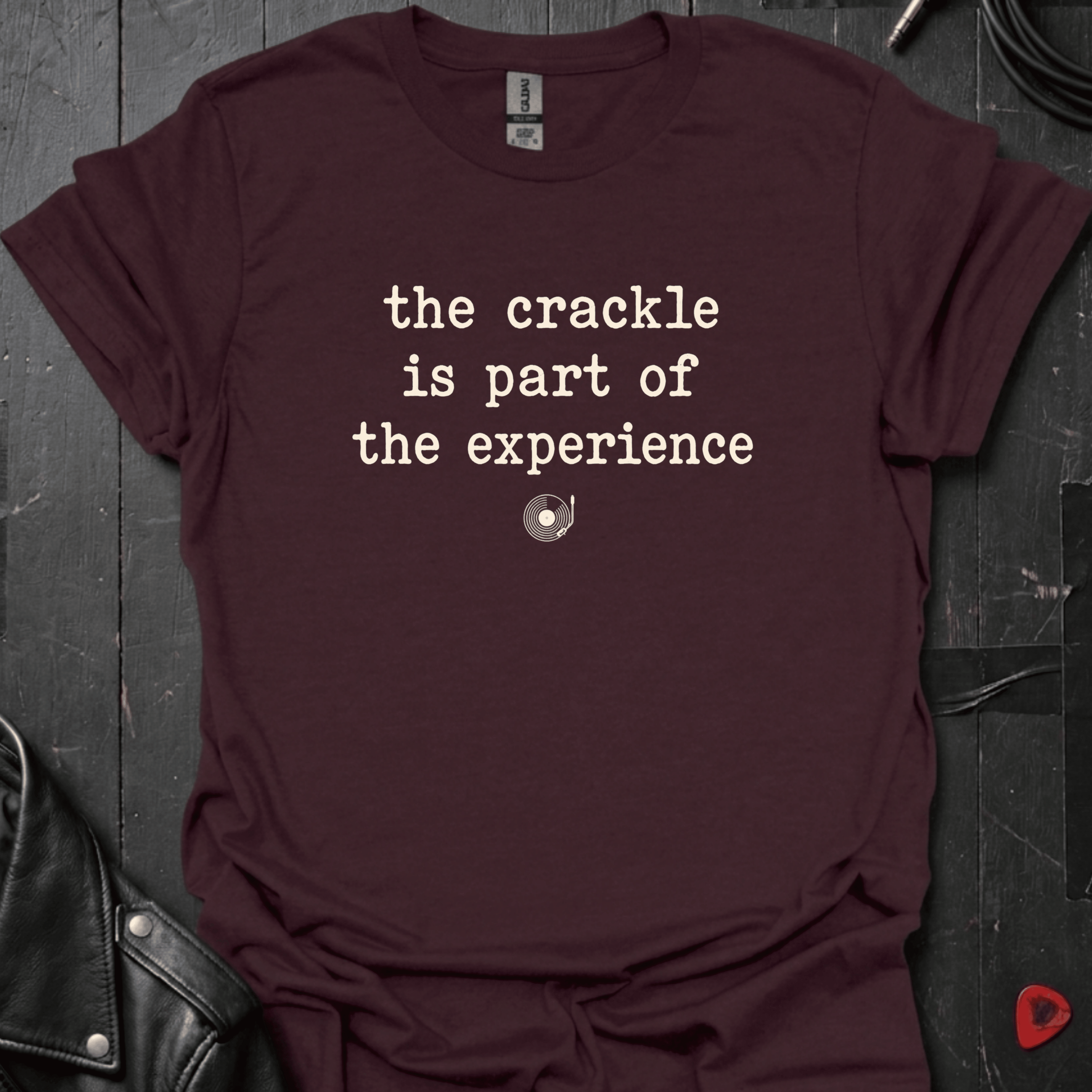 Vinyl Listening Experience T-Shirt - Dark Chocolate - T-Shirt