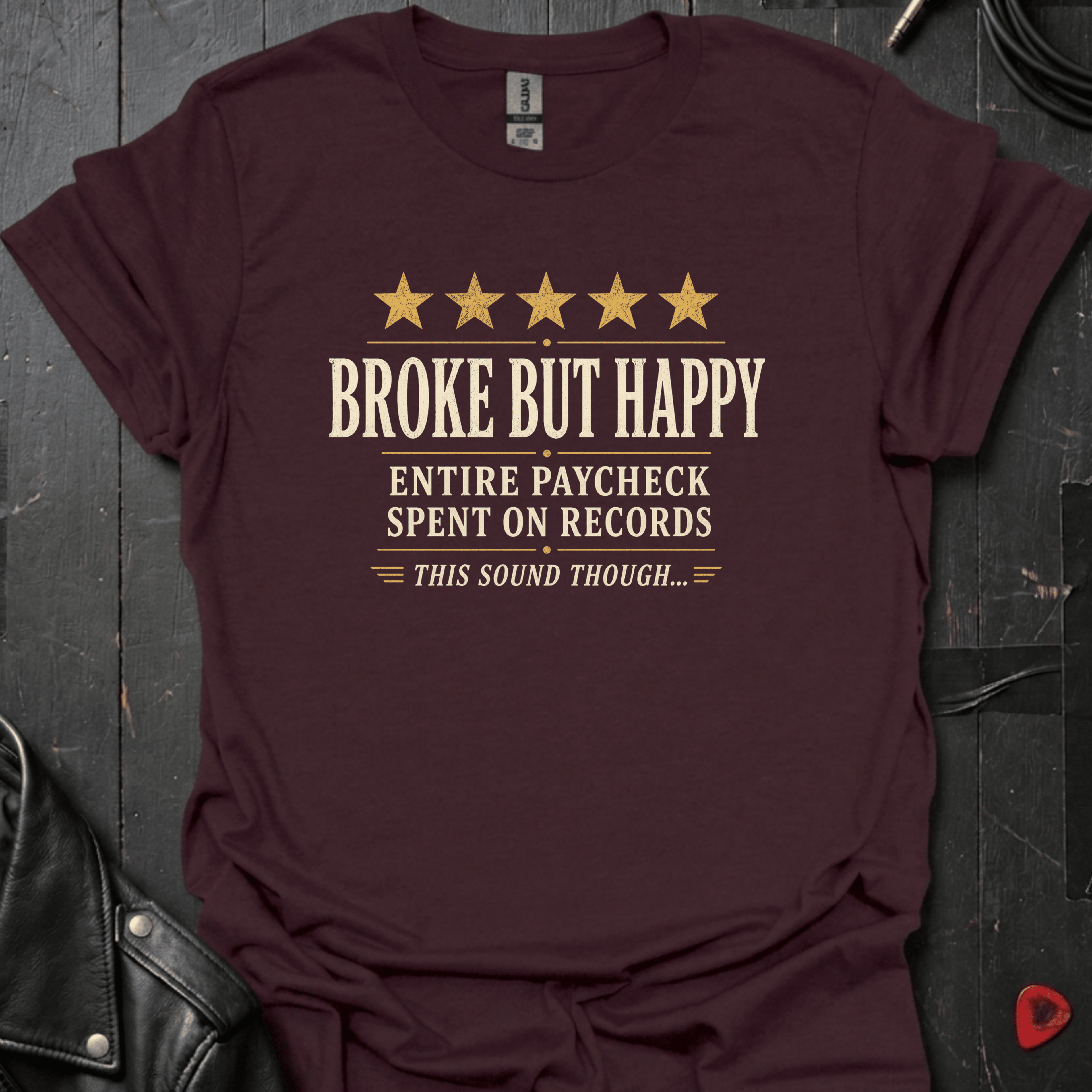 Vinyl Collector Review T-Shirt - Dark Chocolate - T-Shirt