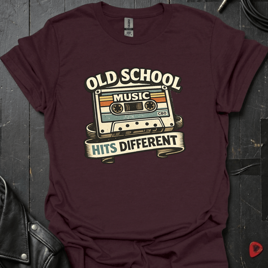 Old School Music T-Shirt - Dark Chocolate - T-Shirt