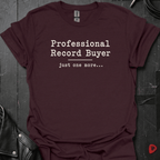 Professional Record Buyer T-Shirt | Funny Vinyl Collector - Dark Chocolate - T-Shirt