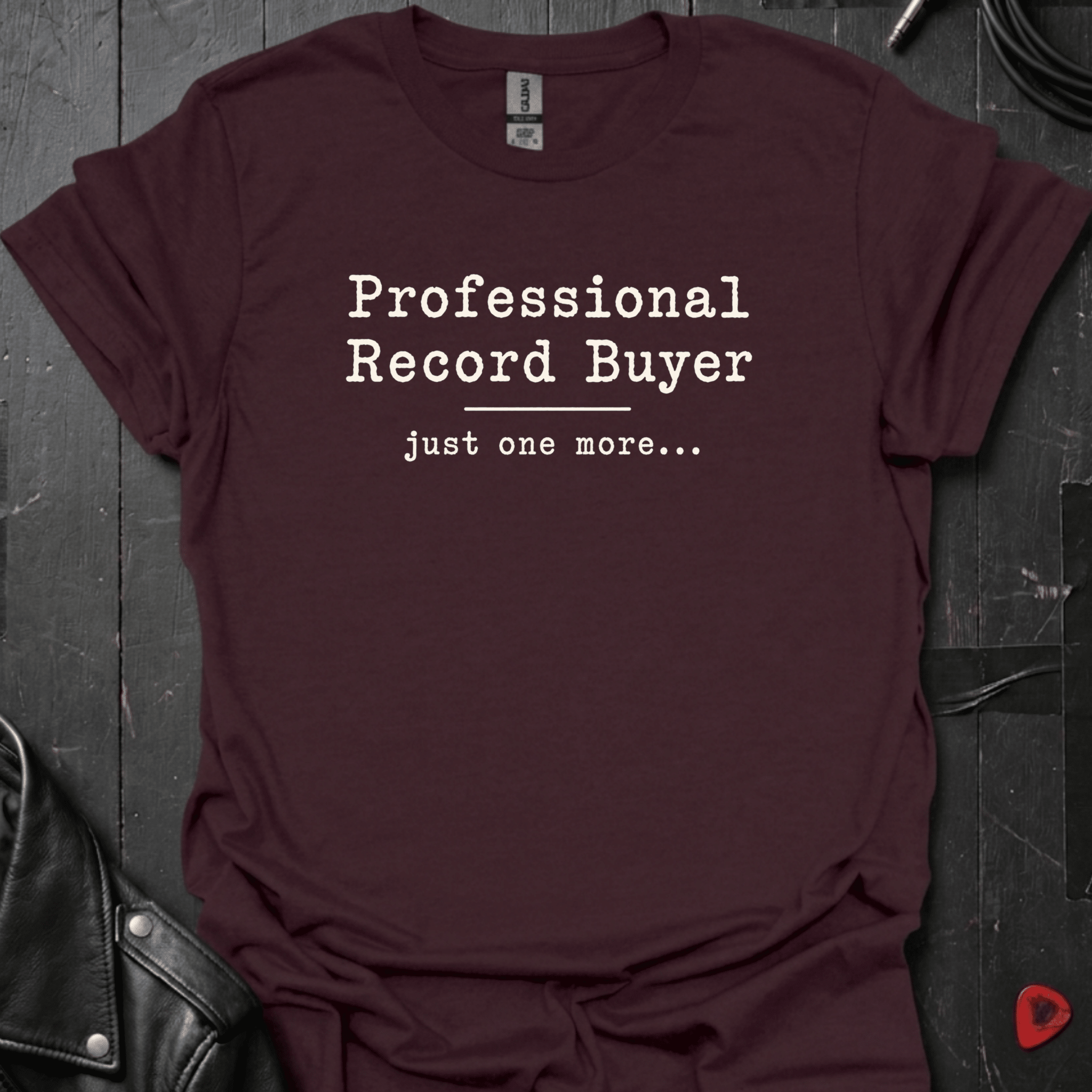 Professional Record Buyer T-Shirt | Funny Vinyl Collector - Dark Chocolate - T-Shirt