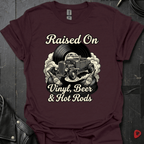 Vinyl & Hot Rods T-Shirt - Dark Chocolate - T-Shirt